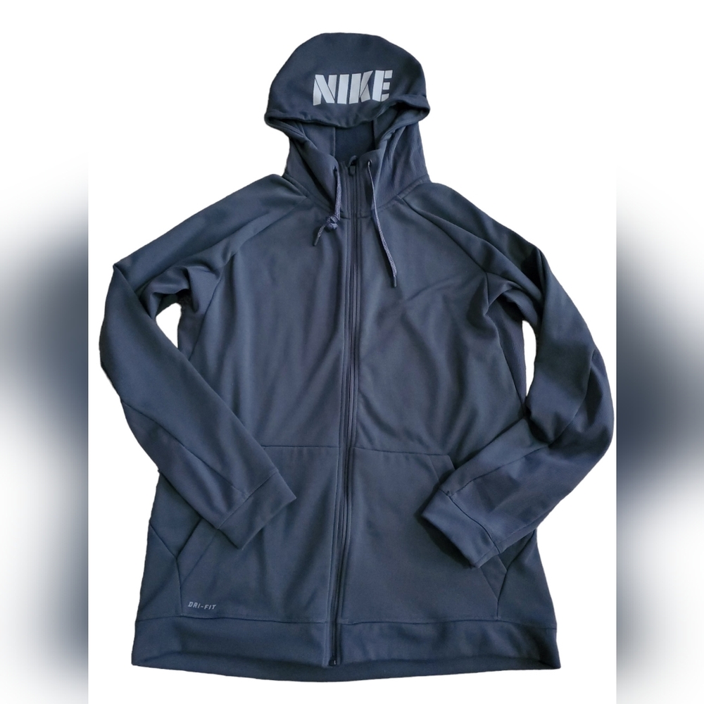 Nike Dri-Fit Full Zip Branded Hooded Sweatshirt - Size XL